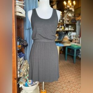 Spiritual Gangster Dark Gray Midi Dress